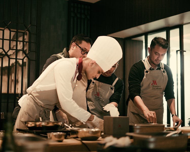 Restaurant-style catering plating at event